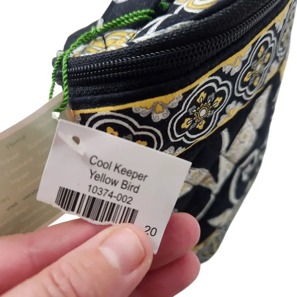 New Vera Bradley Cool Keeper Yellow Bird Lunch Bag